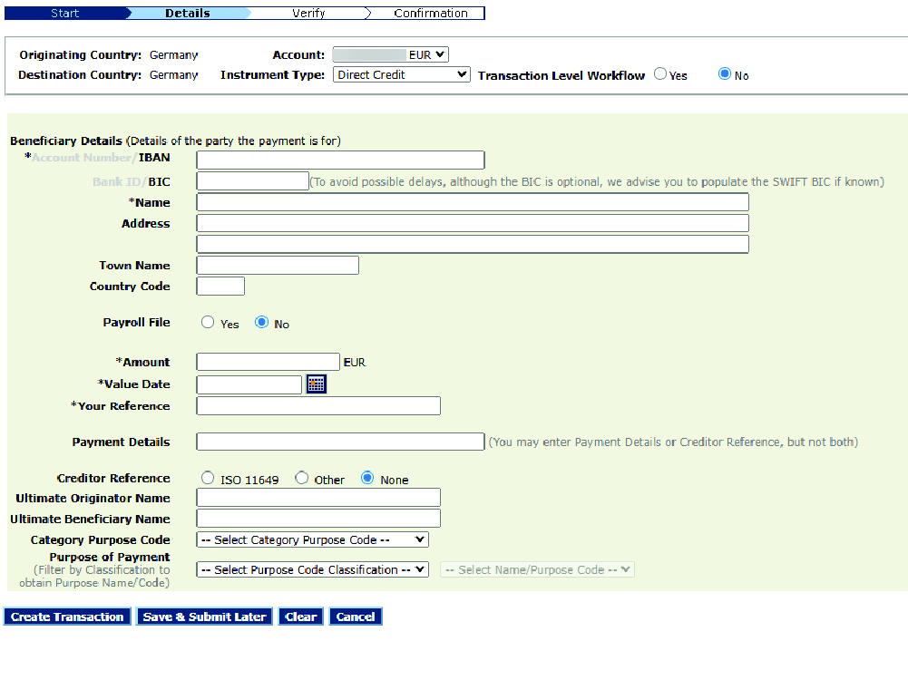 Figure 1 – SEPA Credit Transfers
