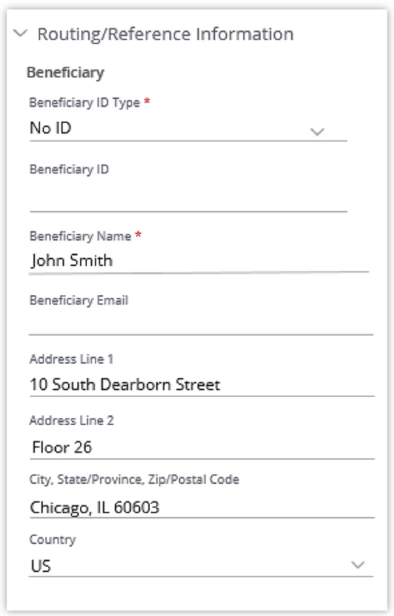 Routing/ Reference information