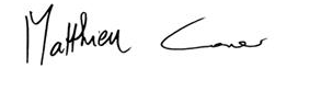 Matthieu Wiltz and Conor Hillery Signature